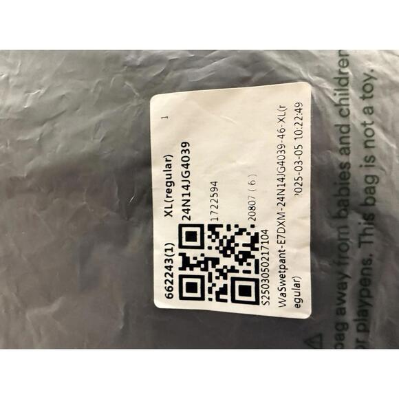 NWT Halara High Waisted Cuffed Jogger Sweatpants Black Size XL - Picture 7 of 7